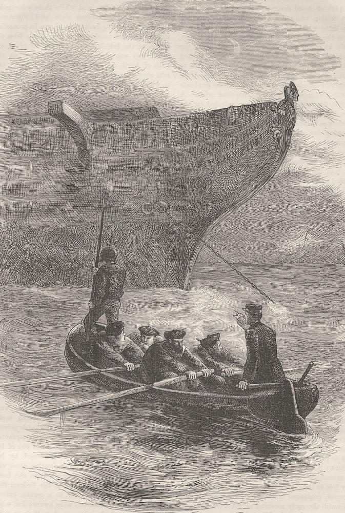 MILITARIA. Civil War. Lt Caldwell slipping chain c1880 old antique print